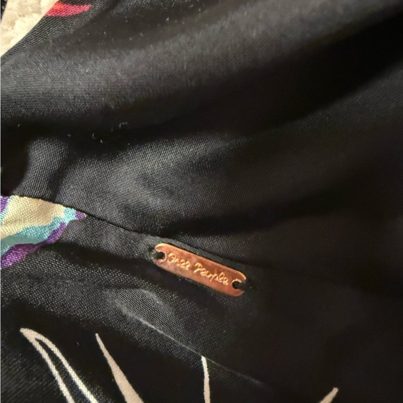 Free People Seraphina Floral Halter Top in Black Combo Multicolor Cropped Wrap - Picture 9 of 15